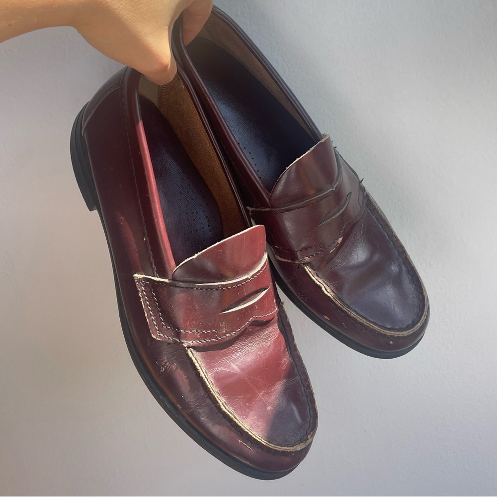 Perfect Vintage Burgundy Loafers